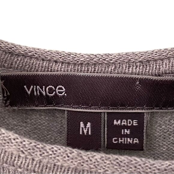 Vince Colorblock Gray Navy Scoop Neck Maxi Dress in Size Medium - Picture 10 of 10